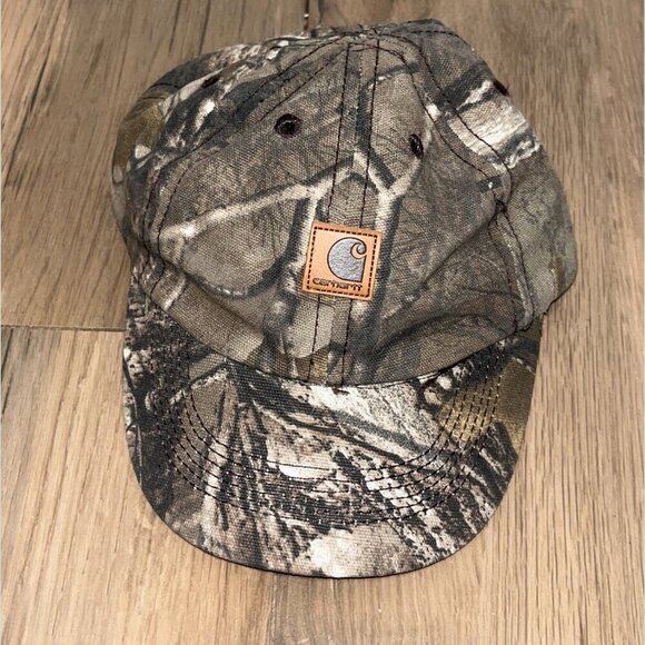 Carhartt Brown 100% Cotton Blend Realtree Xtra Camo Hat infant Size OS - Picture 1 of 5